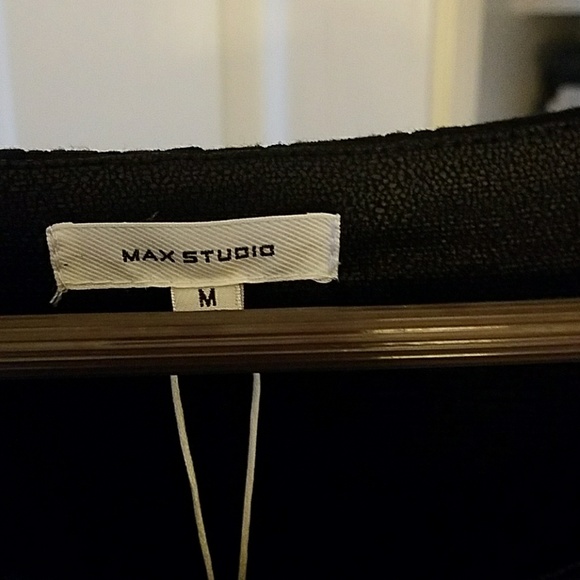 Max Studio elegant 3/4 sleeve black top - Picture 3 of 6